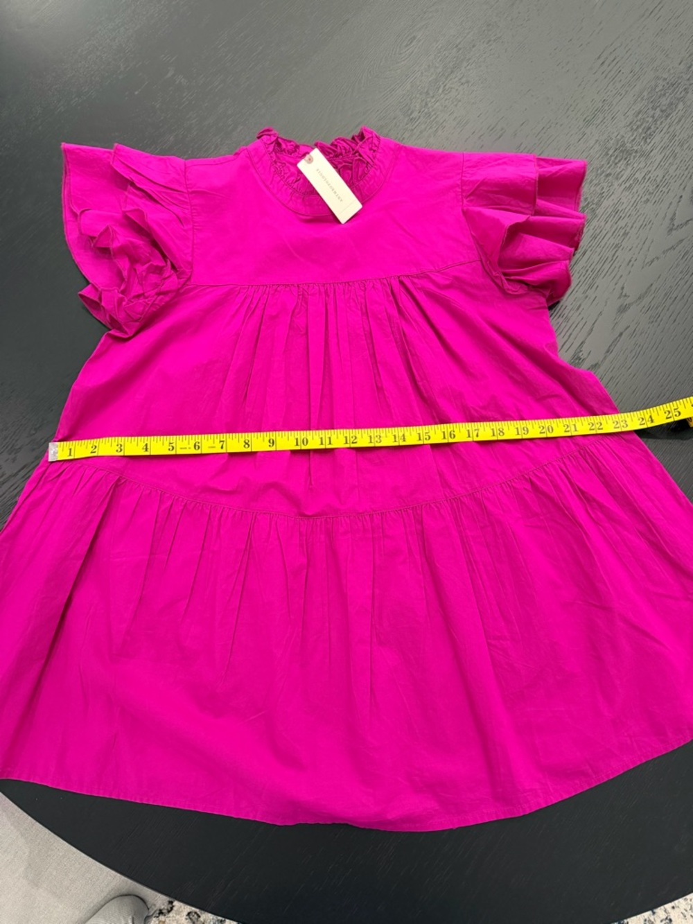 NWT Anthropologie Maeve Fuchsia Puff Sleeve Blouse - Picture 8 of 10